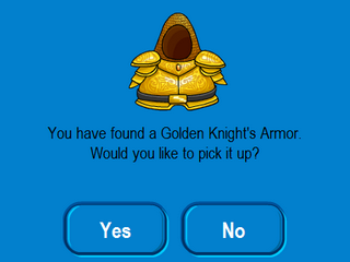 golden knights armor item